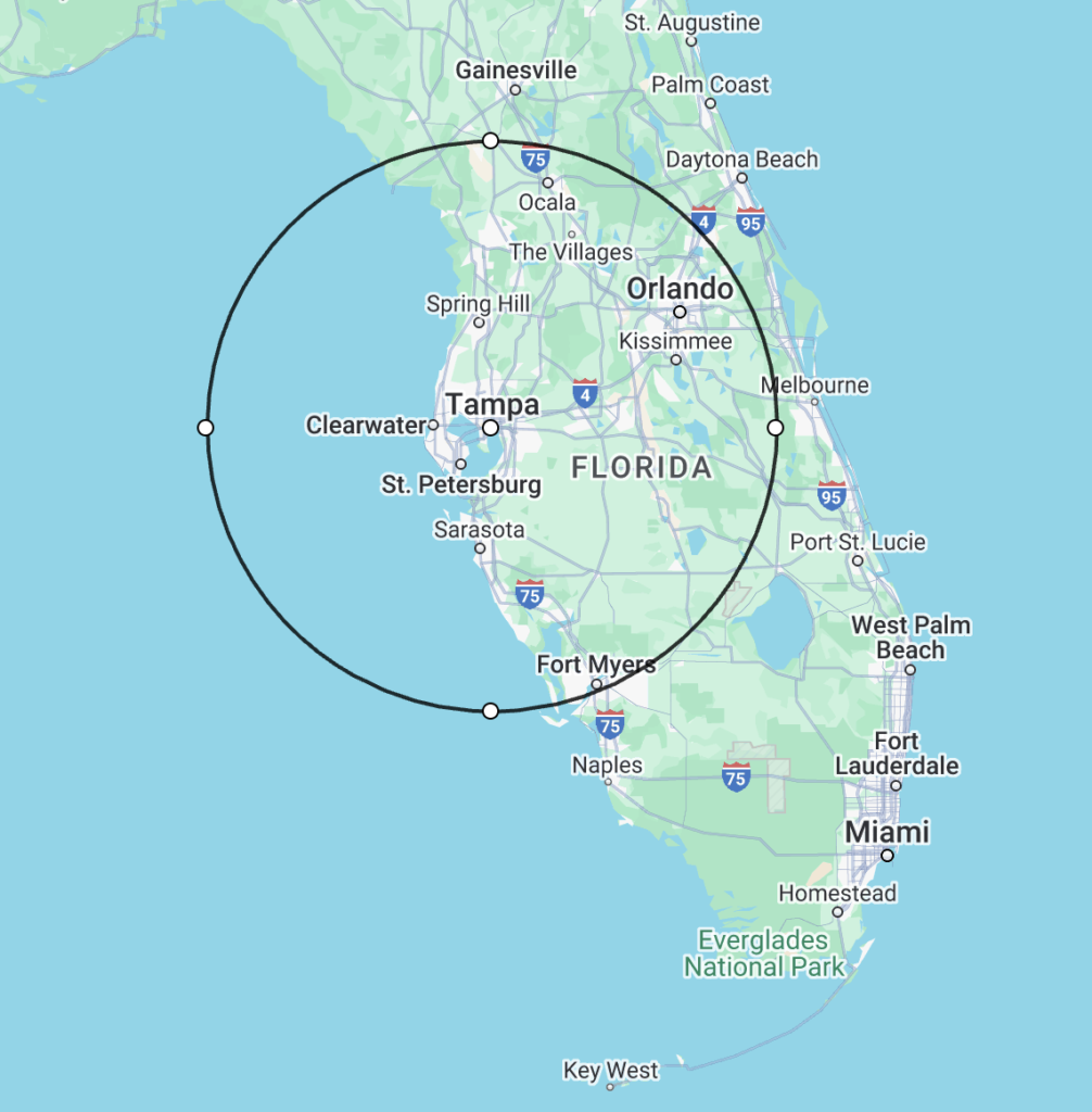 Service area map